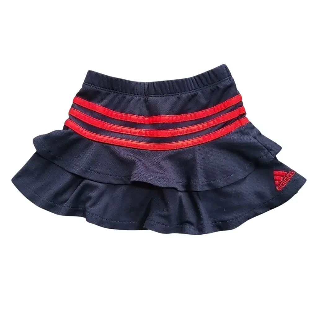 Adidas Toddlers Navy Ruffle Tennis Skort Size 2T